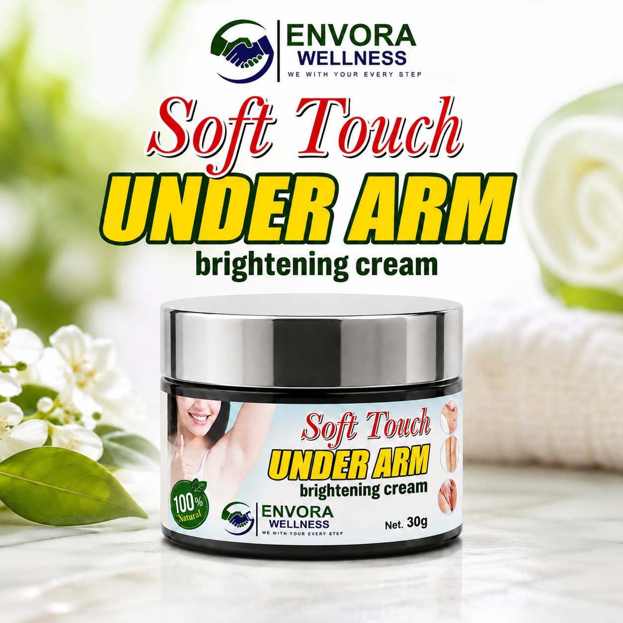 ENVORA SOFT TOUCH UNDERARM BRIGHTENING CREAM